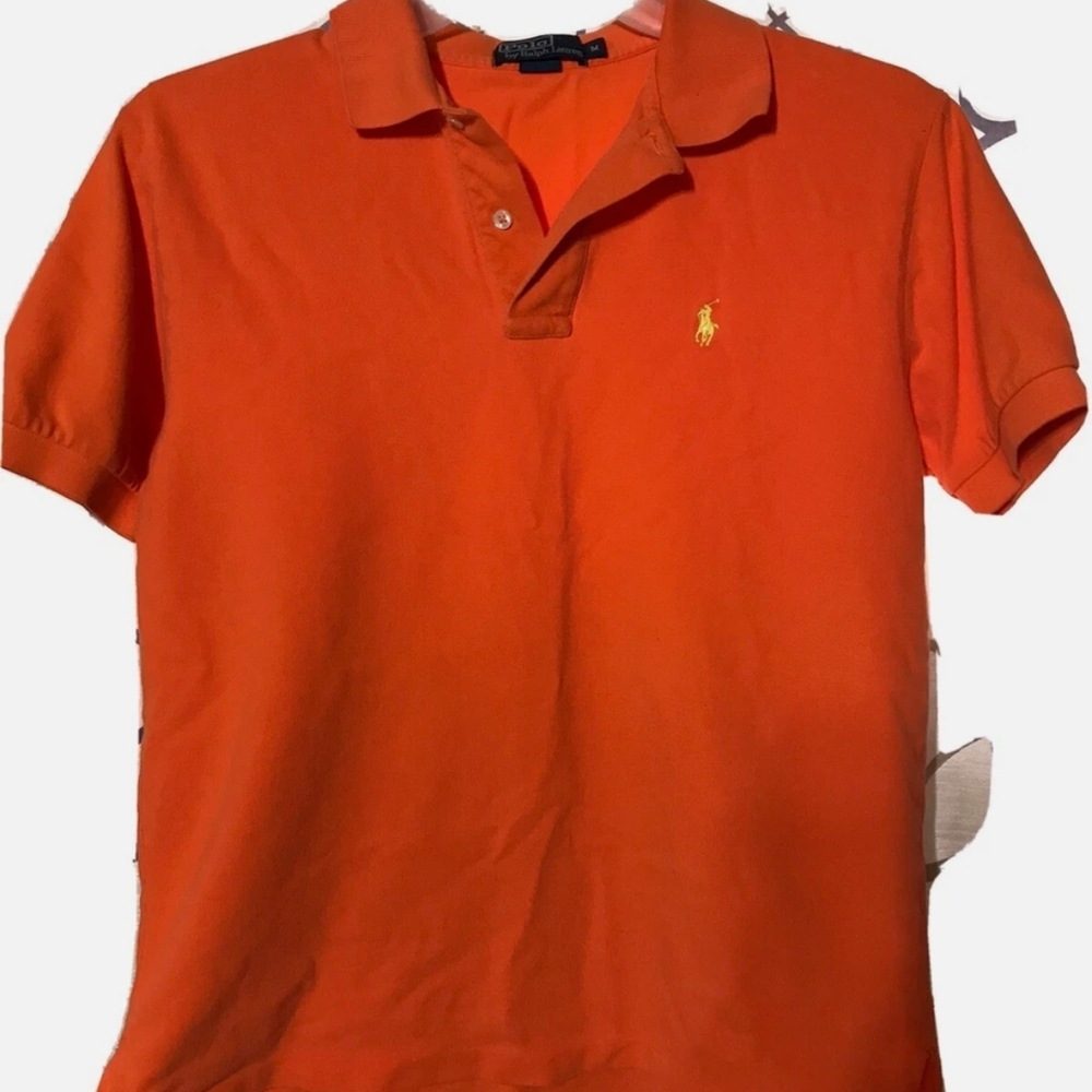 Polo by Ralph Lauren Men's Bright Orange Polo Shirt